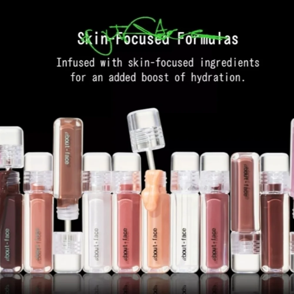 About Face Light Lock Lip Gloss: It's Not You, It's Me (Pink Sparkle) .21oz, NIB